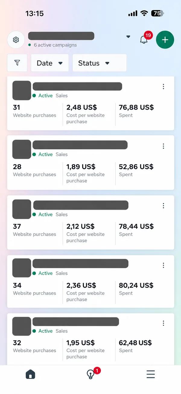Meta Ads: 162 compras